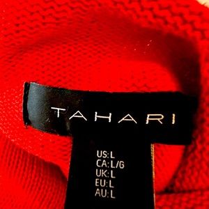 Tabari red long sleeve sweater